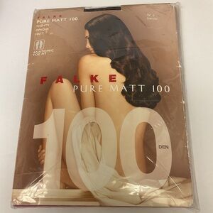 FALKE PURE MATT 100 TIGHTS BAROLO SIZE LARGE NWT
